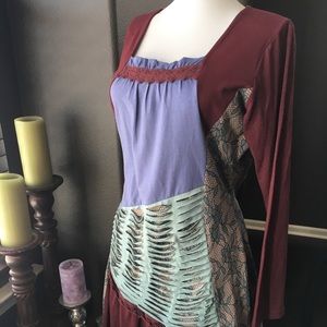 Bohemian cotton dress woman’s size Medium